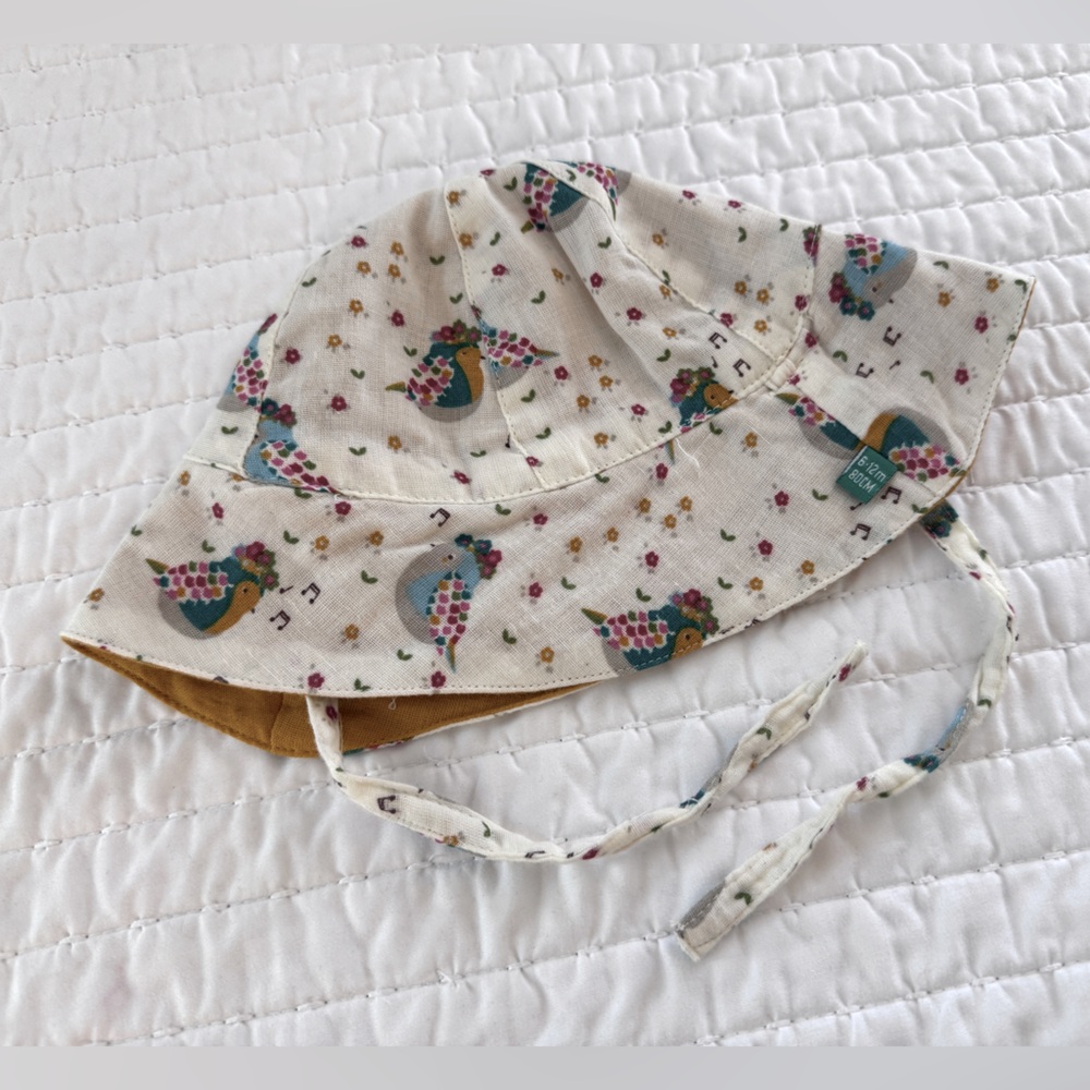 Little Green Radicals - Birdie Sun Hat- 6-12M